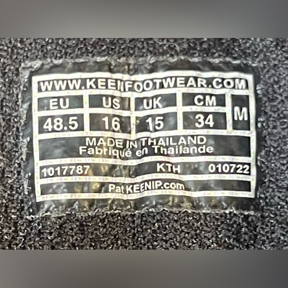 KEEN Targhee iii Men’s Size 16M Leather Mid Hiking Boots Brown/Navy Waterproof - Picture 11 of 11